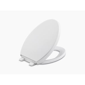 Reveal Elongated Slow-Close Toilet Seat in White