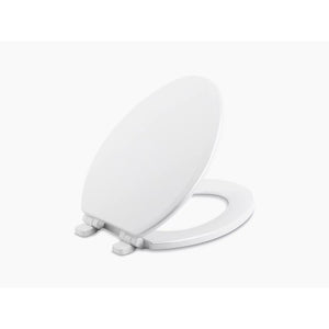 Ridgewood Elongated Slow-Close Toilet Seat in White