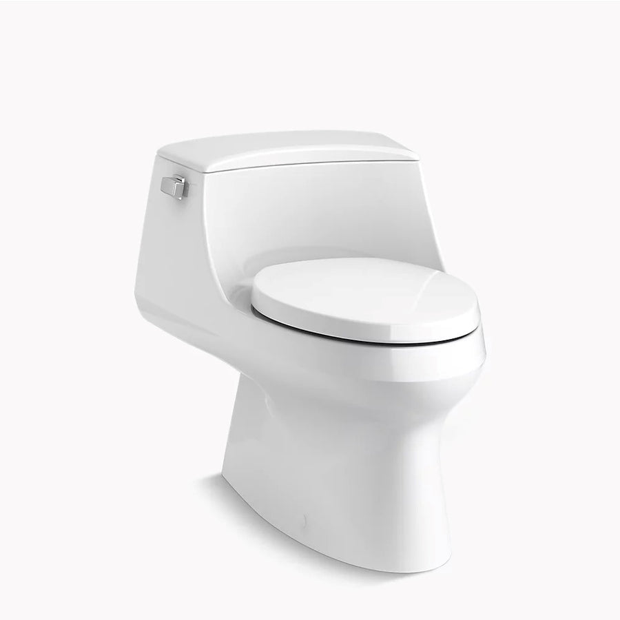 San Raphael Elongated 1.28 gpf One-Piece Toilet in White