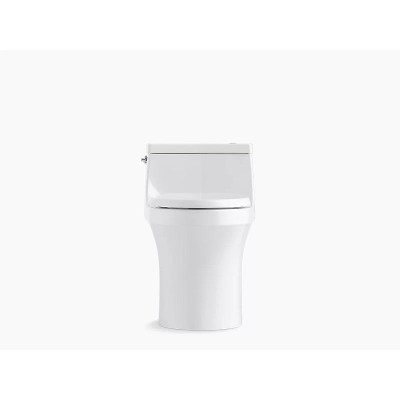 San Souci Comfort Height Elongated 1.28 gpf One-Piece Toilet in White