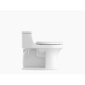 San Souci Elongated 1.28 gpf One-Piece Toilet in Black Black