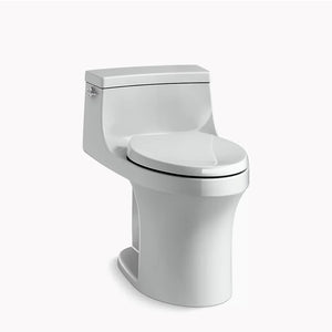 San Souci Elongated 1.28 gpf One-Piece Toilet in Ice Grey