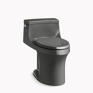San Souci Elongated 1.28 gpf One-Piece Toilet in Thunder Grey