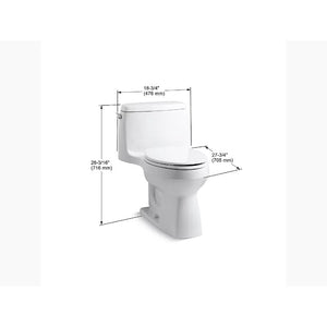 Santa Rosa Elongated 1.6 gpf One-Piece Toilet in White