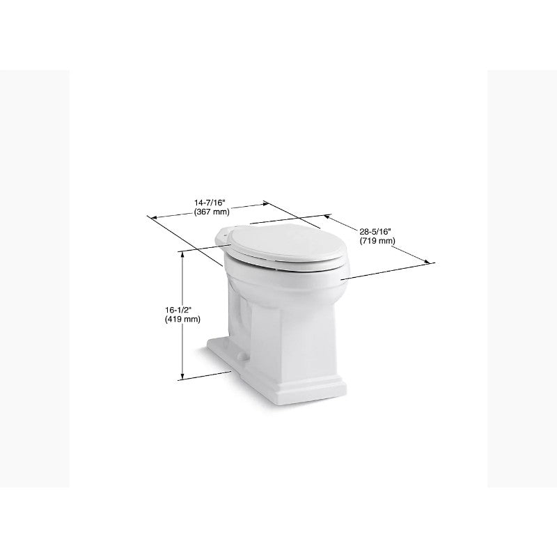 Tresham Elongated Toilet Bowl in Biscuit