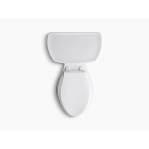 Wellworth Elongated 1.28 gpf Right Hand Trip Lever Two-Piece Toilet in White