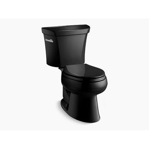 Wellworth Elongated 1.28 gpf Two-Piece Toilet in Black Black