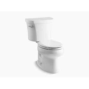 Wellworth Elongated 1.28 gpf Two-Piece Toilet in White - 14' Rough-In