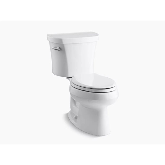 Wellworth Elongated 1.28 gpf Two-Piece Toilet in White - 14" Rough-In