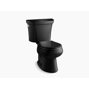 Wellworth Round 1.1 gpf & 1.6 gpf Dual-Flush Two-Piece Toilet in Black Black