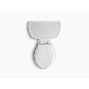 Wellworth Round 1.28 gpf Two-Piece Toilet with Tank Lock Cover in White - 14' Rough-In