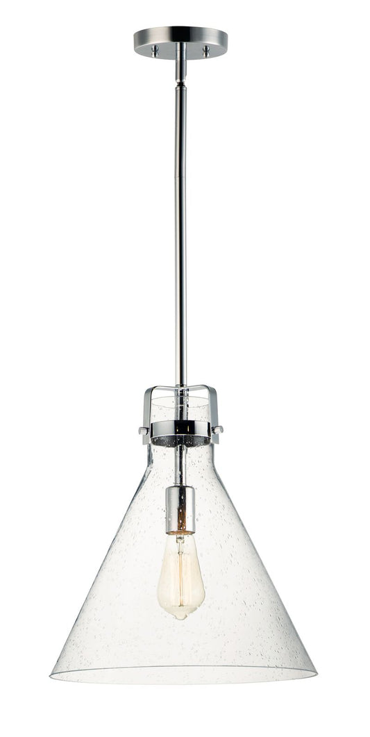 Seafarer 14" x 60" Single Pendant with 1 Light bulb included - Polished Chrome