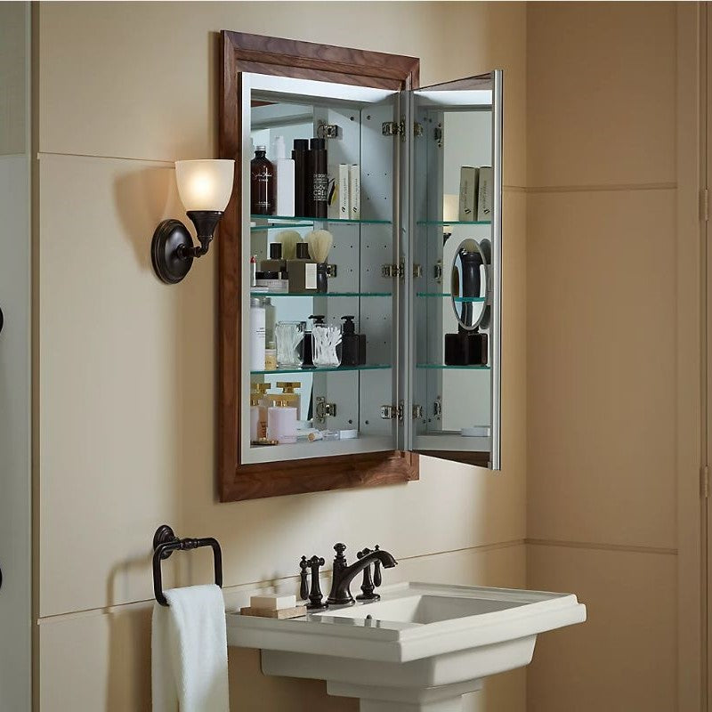 Verdera Mirrored Single Door Medicine Cabinet (24' x 30' x 4.75')