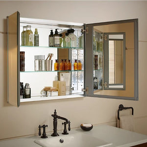 Mirrored Double Door Medicine Cabinet (30' x 26' x 4.81')