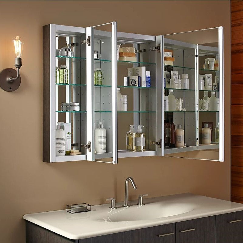 Verdera Mirrored Three Door Medicine Cabinet (40' x 30' x 4.75')