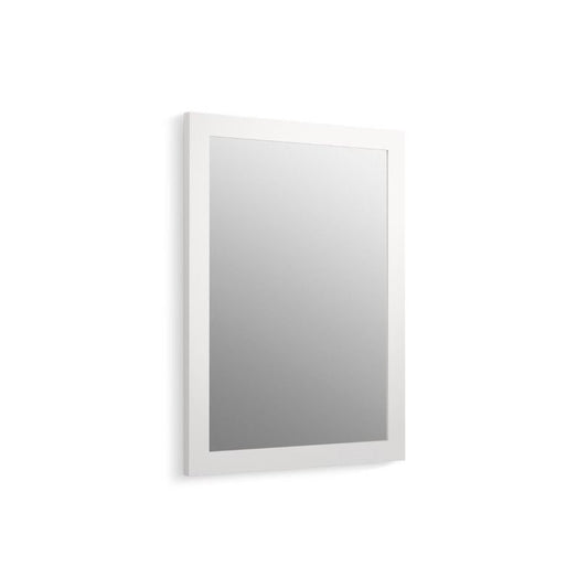 Tresham Linen White Framed Mirror (23.5" x 32" x 1")