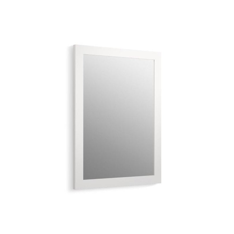 Tresham Linen White Framed Mirror (23.5' x 32' x 1')