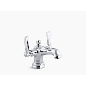 Bancroft Two-Handle Centerset Bathroom Faucet in Polished Chrome