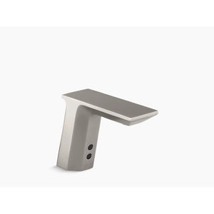 Geometric Touchless Bathroom Faucet in Vibrant Stainless - AC Powered