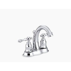 Kelston Two-Handle Centerset Bathroom Faucet in Polished Chrome