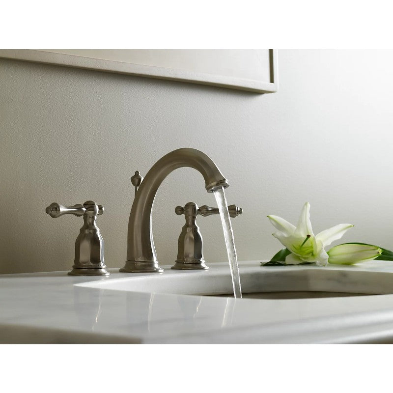 Kelston Two-Handle Widespread Bathroom Faucet in Polished Chrome