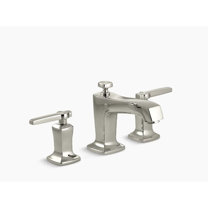 Margaux Lever Handle Widespread Bathroom Faucet in Vibrant Polished Nickel