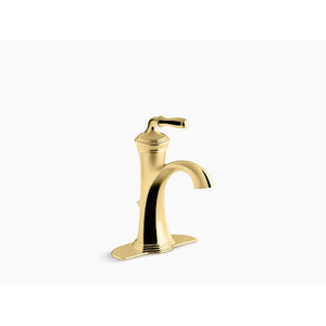 Devonshire Single-Handle Bathroom Faucet in Vibrant Polished Brass