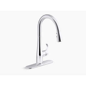 Simplice Pull-Down 16.56' Kitchen Faucet in Polished Chrome