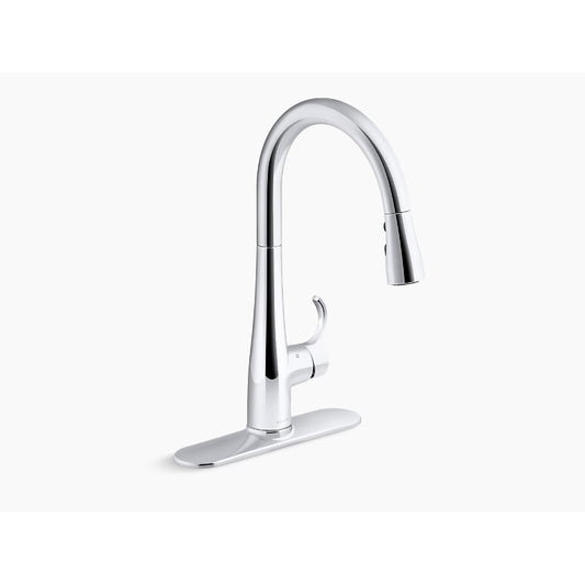 Simplice Pull-Down 16.56" Kitchen Faucet in Polished Chrome