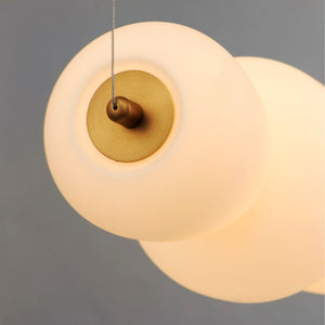 Soji 6' 2 Light Linear Pendant in Black and Gold
