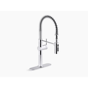 Crue Single-Handle Pre-Rinse Kitchen Faucet in Polished Chrome