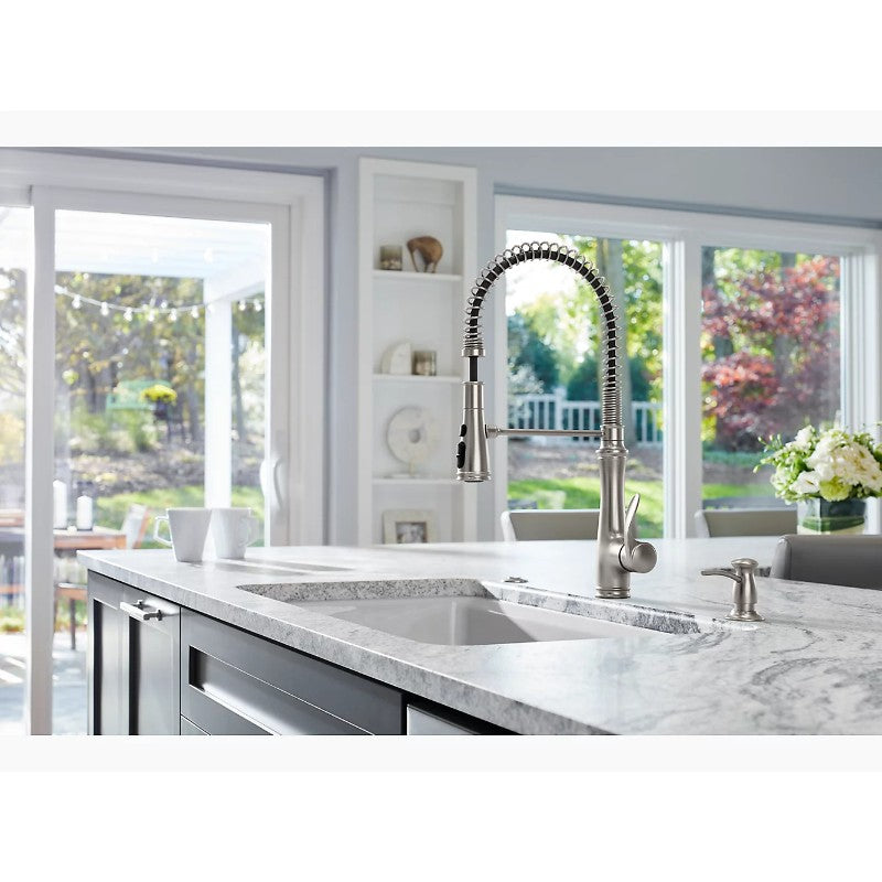 Bellera Single-Handle Pre-Rinse Kitchen Faucet in Vibrant Stainless
