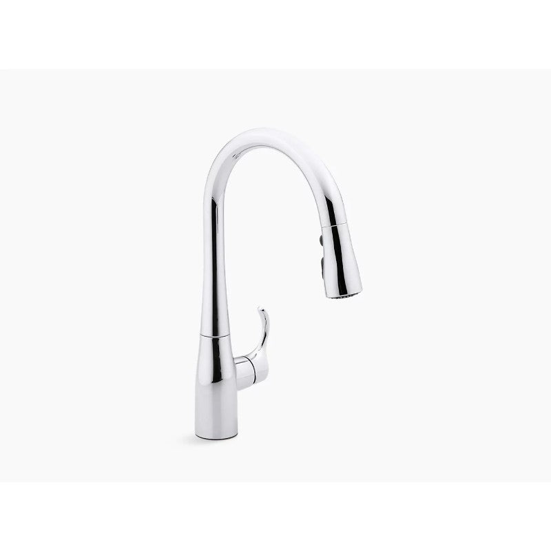 Simplice Pull-Down 15.38' Kitchen Faucet in Polished Chrome