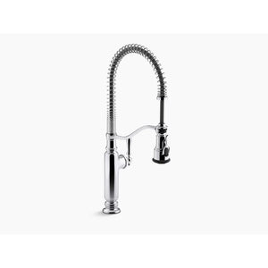 Tournant Single-Handle Pre-Rinse Kitchen Faucet in Polished Chrome