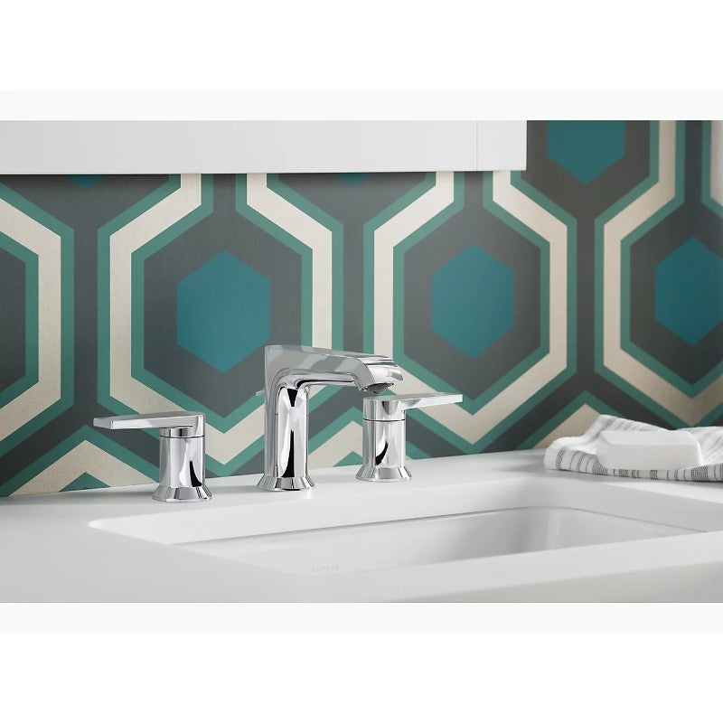 Hint Two-Handle Widespread Bathroom Faucet in Polished Chrome