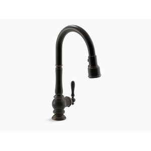 Artifacts Pull-Down Kitchen Faucet in Oil-Rubbed Bronze - 4.88' Width
