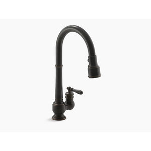Artifacts Pull-Down Kitchen Faucet in Oil-Rubbed Bronze - 5.06' Width