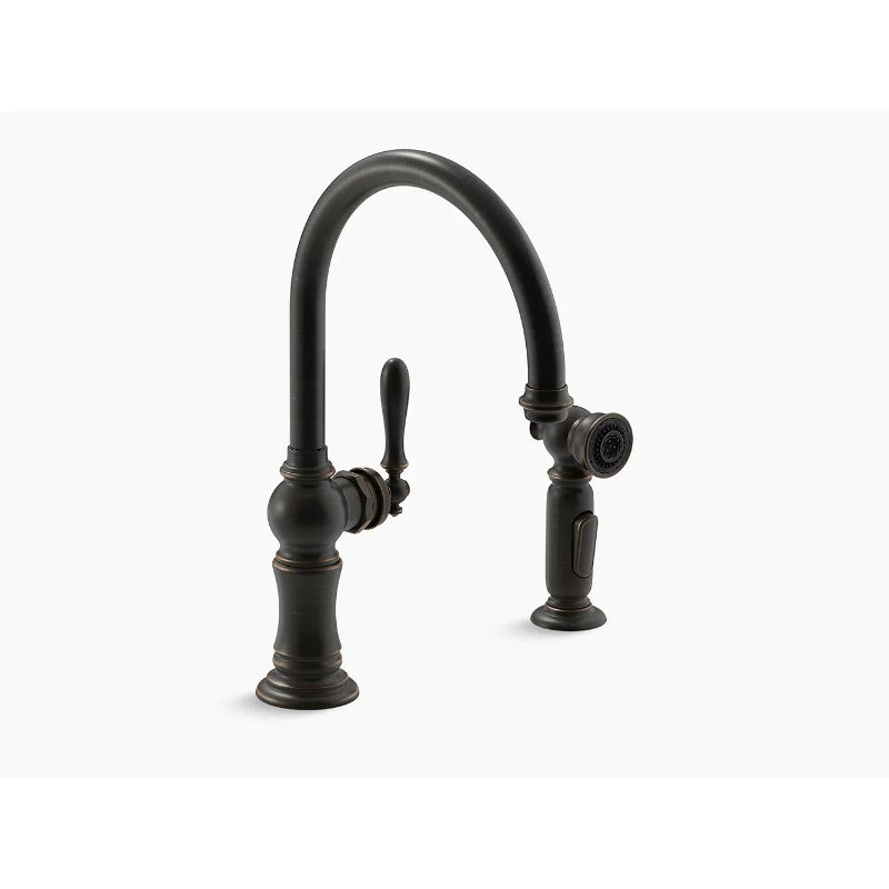 Artifacts Single-Handle 14.69' Kitchen Faucet in Oil-Rubbed Bronze