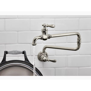 Artifacts Pot Filler Kitchen Faucet in Polished Chrome