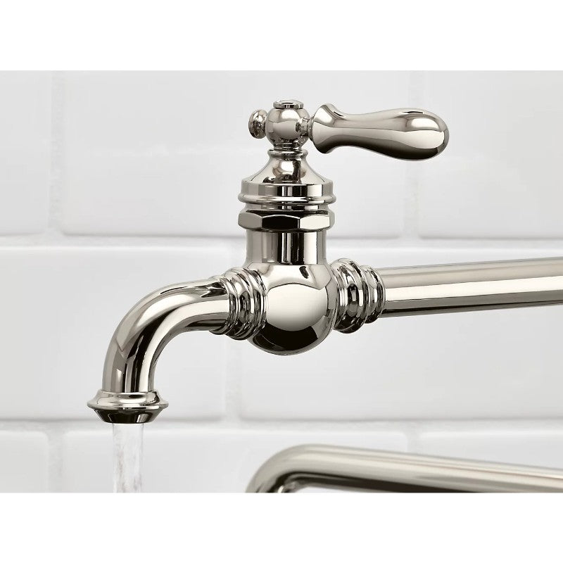 Artifacts Pot Filler Kitchen Faucet in Vibrant Polished Nickel