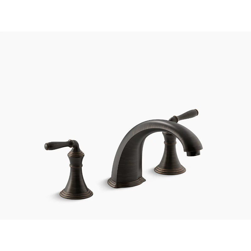 Devonshire Two-Handle Roman Tub Filler Faucet in Oil-Rubbed Bronze