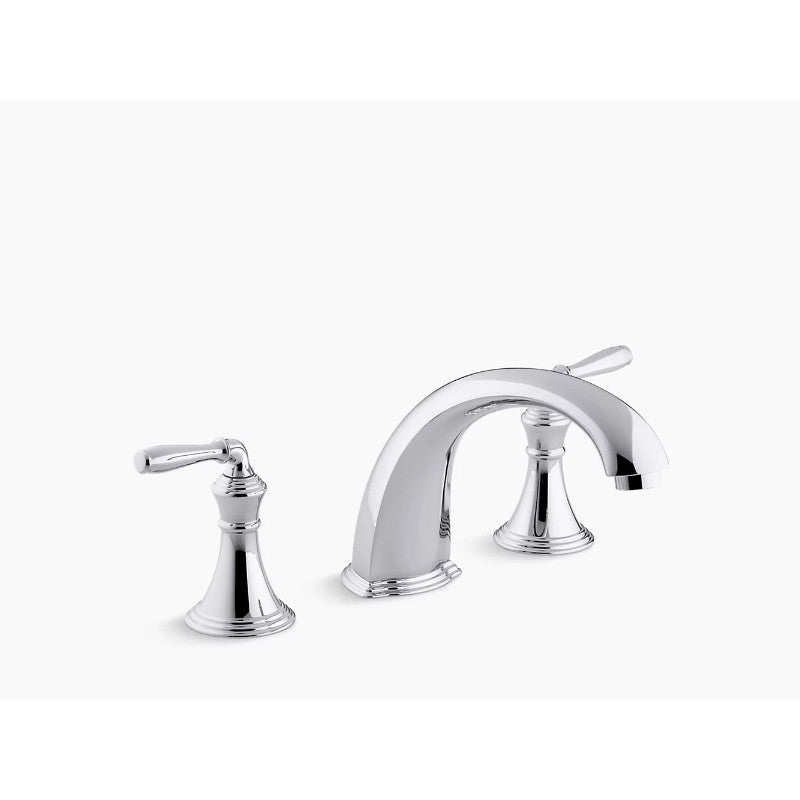 Devonshire Two-Handle Roman Tub Filler Faucet in Polished Chrome