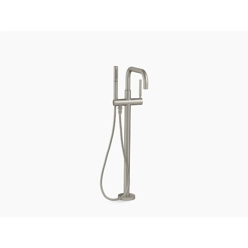 Purist Single-Handle Freestanding Bathtub Faucet in Vibrant Brushed Nickel