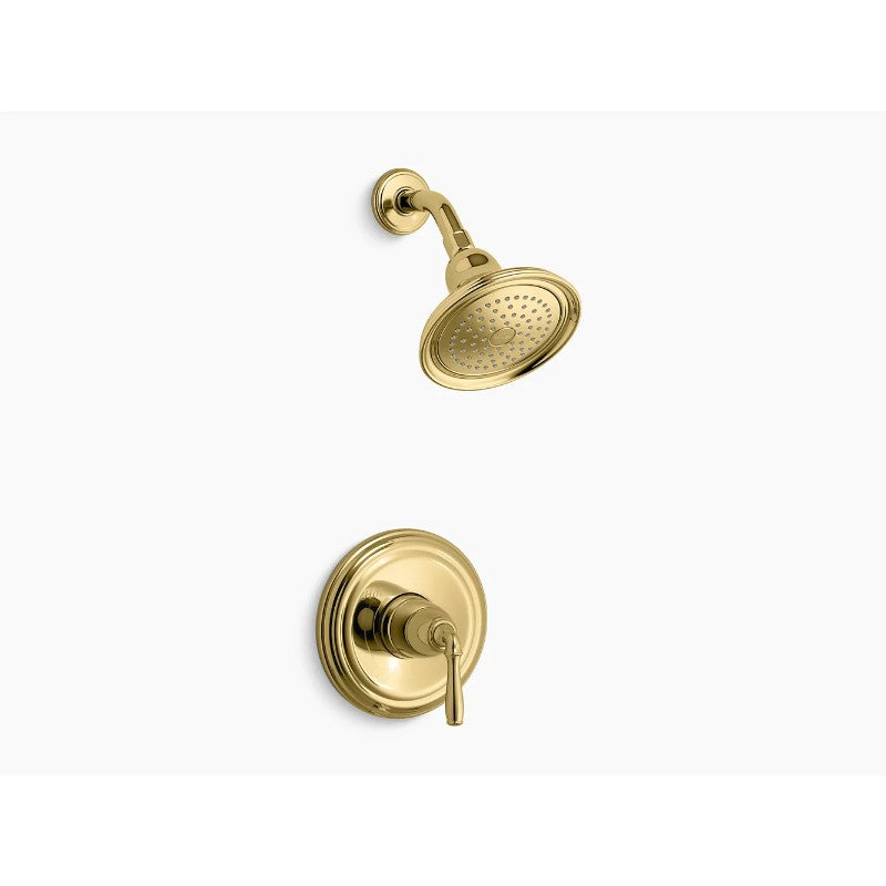 Devonshire Single-Handle Shower Only in Vibrant Polished Brass