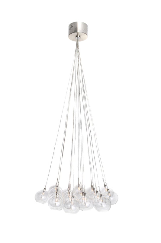 Starburst 20" 19 Light Multi-Light Pendant in Satin Nickel