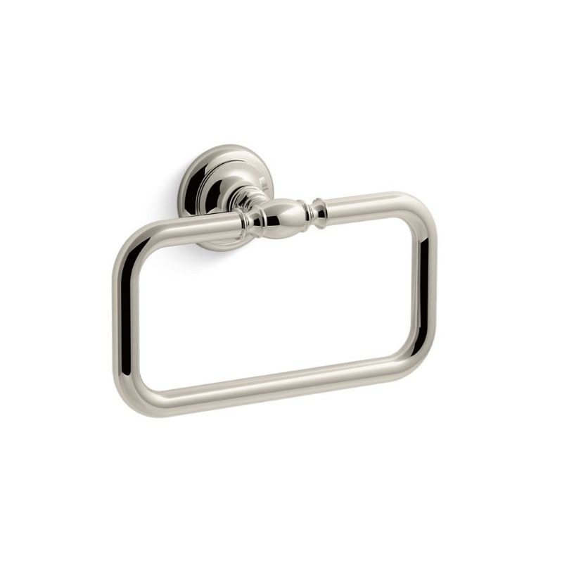 Artifacts 5.88' Towel Ring in Vibrant Polished Nickel