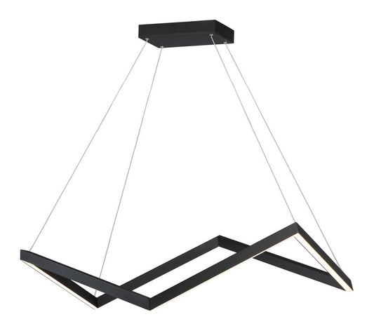 Stealth 33" Single Light Linear Pendant in Black