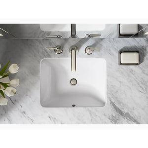 Caxton Rectangle 15.69' x 20.25' x 7.31' Vitreous China Undermount Bathroom Sink in White