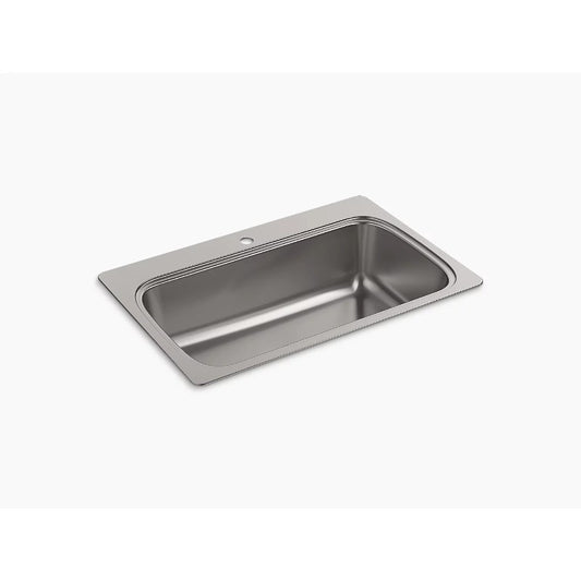 Verse 22" x 33" x 9.31" Stainless Steel Single Basin Drop-In Kitchen Sink