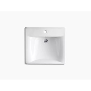 Soho 18' x 20' x 7.5' Vitreous China Wall Mount Bathroom Sink in White